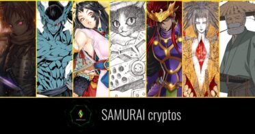 double jump.tokyo のNFTニュース|日本アニメ界の著名アーティストたちがNFTプロジェクト「SAMURAI cryptos」に参加、「伝説のサムライ」を描いた1点ものアートNFTのオークションを開催