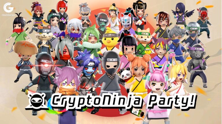 HashPalette のNFTニュース|日本を代表する大人気NFTコレクション「CryptoNinja」のP2Eブロックチェーンゲーム『CryptoNinja Party!』のゲームNFT第1回セールを2022年7月に開催