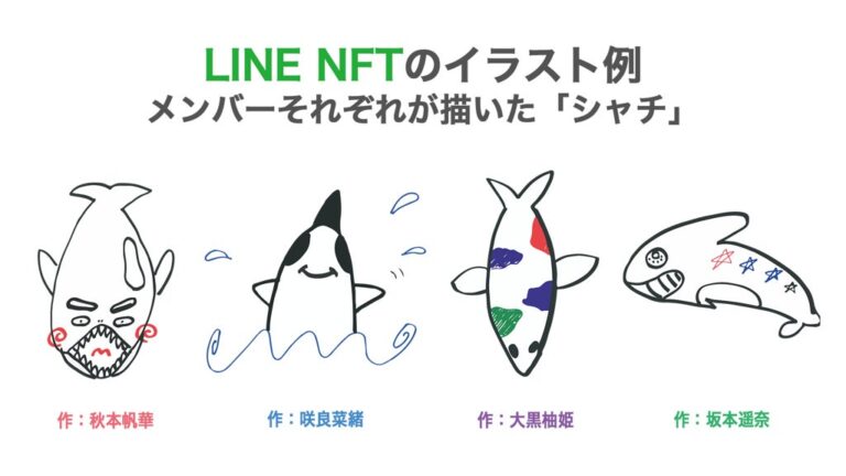 LINE NFTのイラスト例