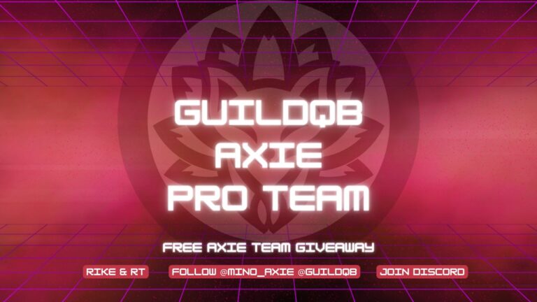 【日本初！】GuildQBはAxieInfinityプロチームを設立へ