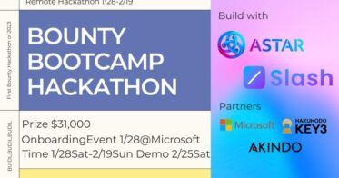 博報堂キースリー、1/28(土)より開催の「Astar × Slash Bounty Bootcamp Hackathon」を、AKINDO、日本マイクロソフトと共に支援