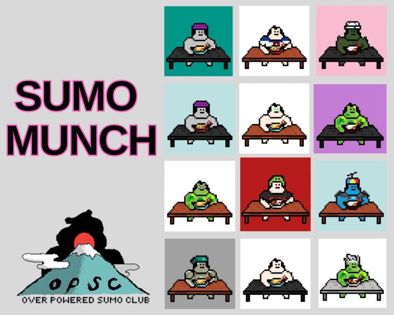 NFTプロジェクト【OP Sumo Club】 SBTコレクション『SUMO MUNCH』 3/25 （土）無料ミントを実施