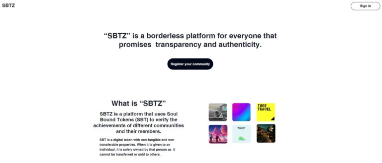 Web3時代の経歴証明プラットフォーム「SBTZ（エスビーティーズ）」α版を公開。Soul Bound Token（SBT）を活用。