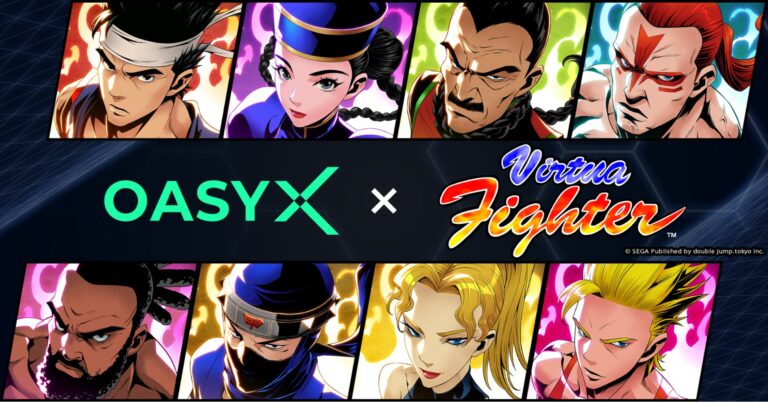 NFTプロジェクト「OASYX」がセガの人気格闘ゲーム「バーチャファイター」シリーズ3作とのコラボ決定！