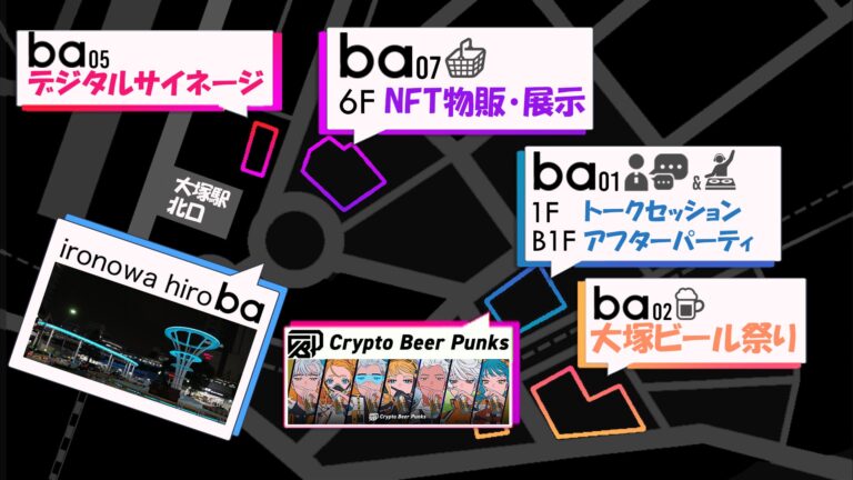 【先着100名に限定NFT配布・クラフトビール販売】Crypto Beer Punksが国内最大規模Web３イベント「TOKYO OTSUKA NFT FES」で野外ブースを出店