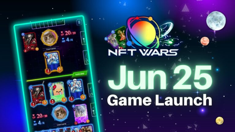 全てのNFTで遊べる世界を目指す「NFTWars」が6月25日にTCG Verseからリリース