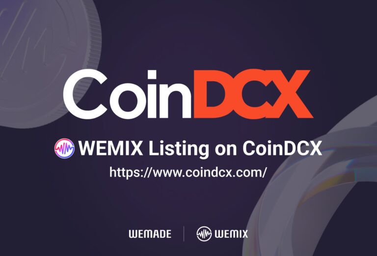 WEMIX、インドの暗号資産取引所「CoinDCX」に上場…法定貨幣「ルピー」で取扱開始