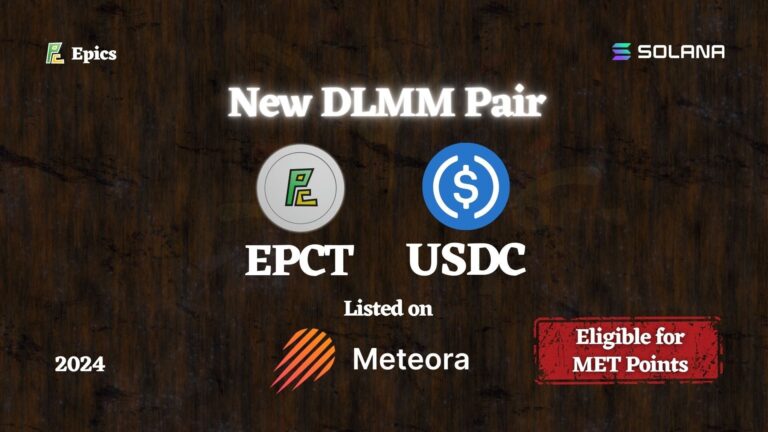 革新的なDLMM技術で取引を最適化するSolanaベースのDEX、MeteoraにEPCT/USDCペアが新規上場