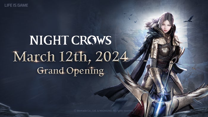 WEMADE、新作MMORPG「Night Crows」グローバル版、正式リリース日が決定！