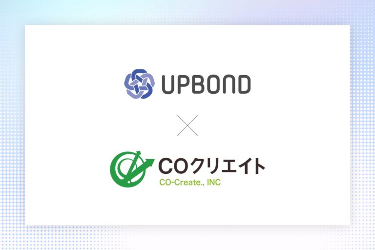 株式会社UPBONDと株式会社COクリエイトが業務提携を発表