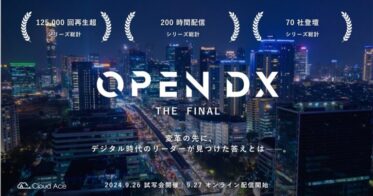 クラウドエース、DX総括映像コンテンツ「OPEN DX THE FAINAL」を豊洲の劇場で試写、オンライン配信に先駆けて開催