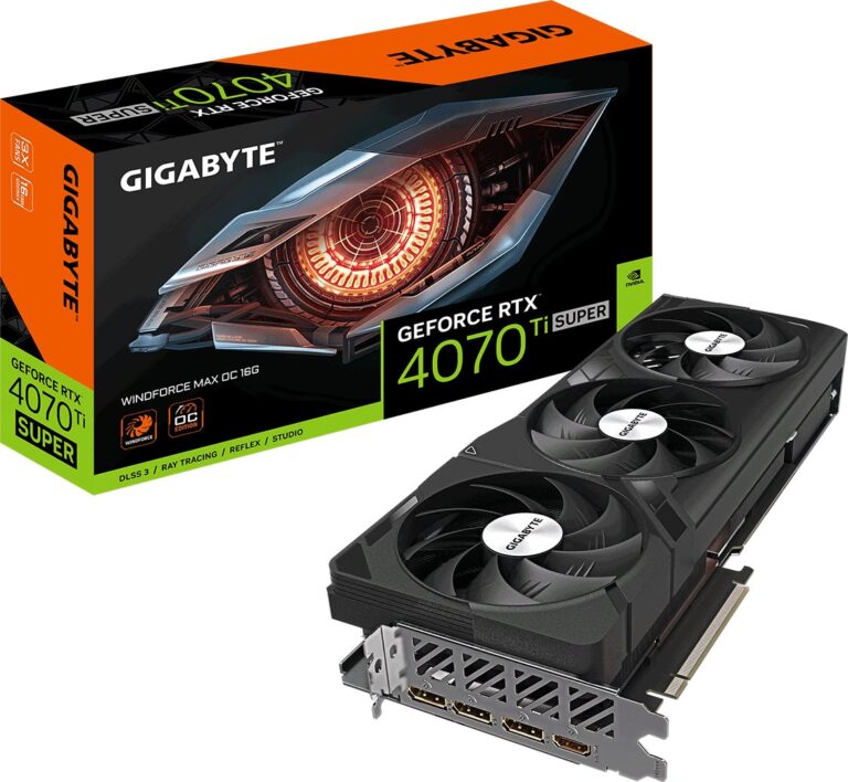 GIGABYTEとシー・エフ・デー販売、高冷却3連ファン搭載のGeForce RTX 4070 Ti Super グラフィックボード『GV-N407TSWF3MAX OC-16GD』を新発売