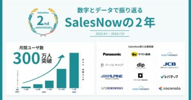 株式会社SalesNow、2周年記念！成果を数値で見える化「SalesNow」のインフォグラフィック公開