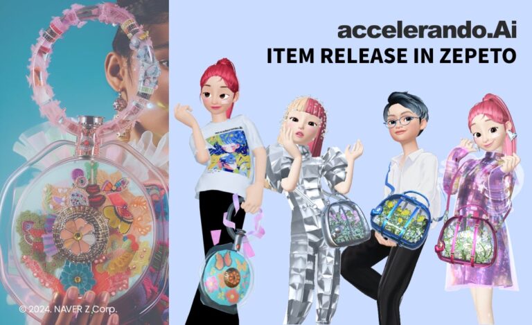 株式会社OpenFashion、AIとファッションが融合したブランド「accelerando.Ai」の1周年記念アイテム、ZEPETOにて新発売