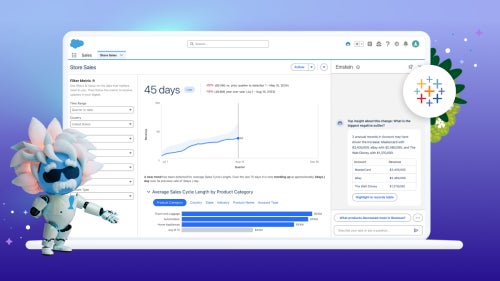 Salesforceより発表、AI活用データアナリティクス「Tableau Einstein」で業務フロー支援の新体験