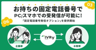 IVRy、新オプション提供で固定電話番号を使った受発信が可能に- 音声AI SaaSが対話型サービスを強化