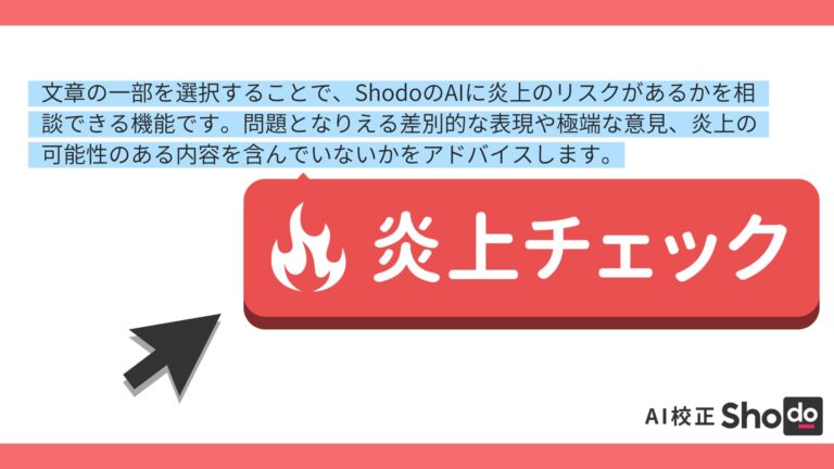 株式会社ゼンプロダクツ、「炎上チェック」と「AIによる文改善」の新機能をAI校正サービスShodoに追加リリース