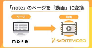 WriteVideoが提供、noteページをワンクリック動画変換の新機能リリース