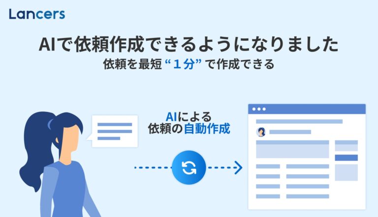 ランサーズが新機能「AI自動依頼」を発表し発注作業を簡素化