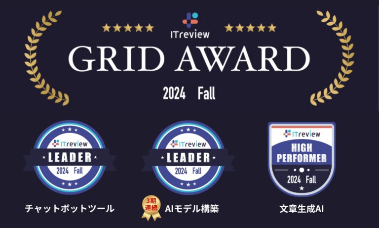 カサナレ、ITreview Grid Award 2024 Fallで3部門受賞の快挙