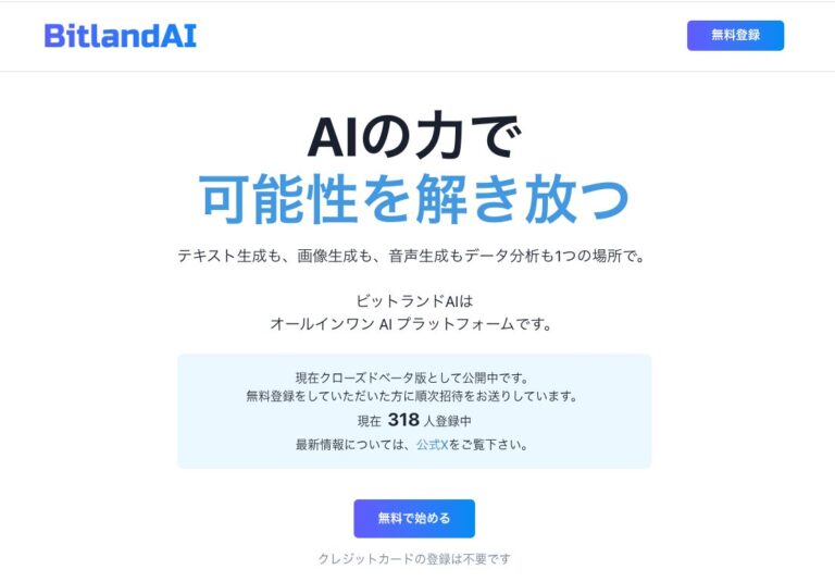 BitlandAIが多機能を網羅したオールインワンプラットフォームの事前登録開始