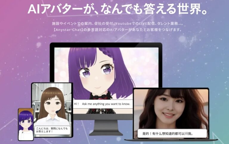 Anystar株式会社とMIRAI CREATEがAIアバター「Anystar Chat」で協業開始