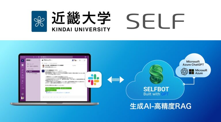 近畿大学、SELF株式会社の生成AI連携チャットボット「SELFBOT」を導入！窓口スタッフの業務負担軽減と利便性向上を実現