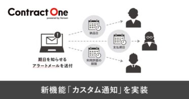 Sansan株式会社が契約データベース「Contract One」にカスタム通知機能を追加