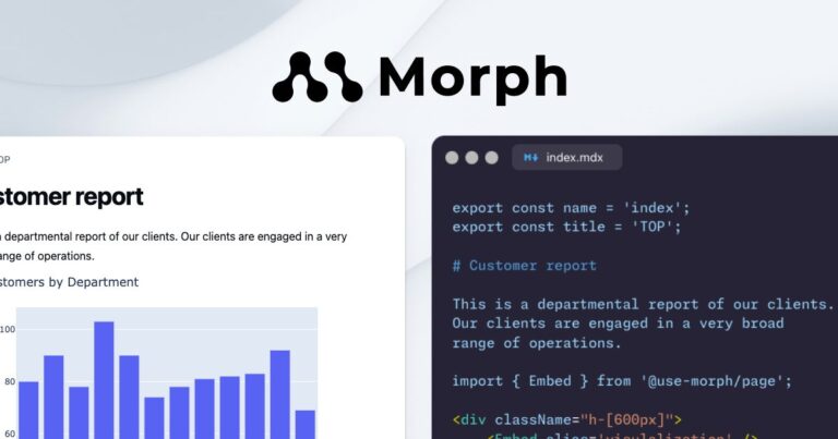 Morph、データアプリケーション構築を加速する新データワークスペースをリリース