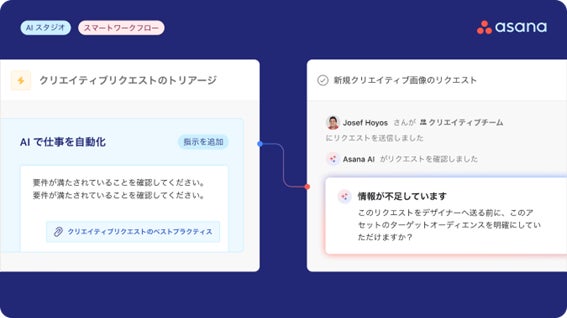 Asana、日本法人がAIエージェント連携のノーコードツールを発表