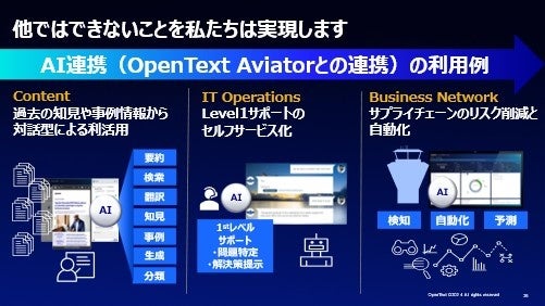 オープンテキスト、AI時代の戦略説明会を実施し未来のビジョン提示