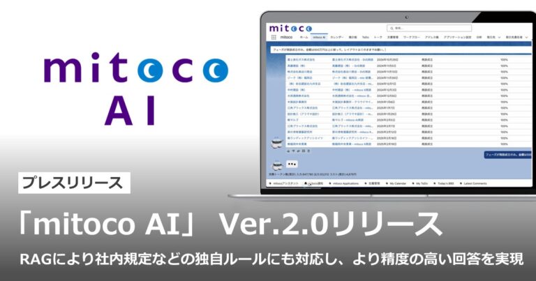 株式会社テラスカイ、生成AIを搭載した「mitoco AI」Ver.2.0を発表